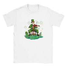 Load image into Gallery viewer, St Patrick Playing Fiddle T-shirt - Urban Celt