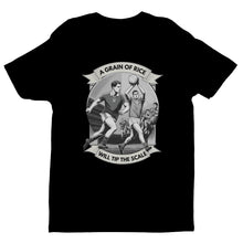 Load image into Gallery viewer, A Grain of Rice Will Tip The Scale T-shirt - Urban Celt