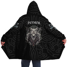 Load image into Gallery viewer, Fenrir Viking Wolf Hooded Cloak - Urban Celt