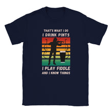 Load image into Gallery viewer, Fiddle and Pints Crewneck T-shirt - Urban Celt