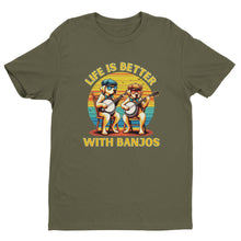 Load image into Gallery viewer, Life is Better with Banjos T-shirt - Urban Celt