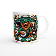 Load image into Gallery viewer, Life is Better with Irish Music 11oz Mug - Urban Celt