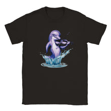 Load image into Gallery viewer, Dolphin Playing The Fiddle Unisex T-shirt - Urban Celt