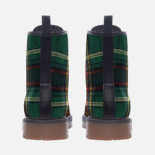 Load image into Gallery viewer, Highland Plaid Vegan Leather Combat Boots - Urban Celt