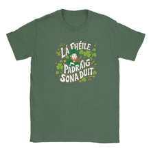 Load image into Gallery viewer, Happy St Patrick's Day As Gaeilge T-shirt - Urban Celt