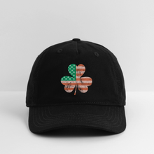Load image into Gallery viewer, Irish American Shamrock Baseball Cap - black