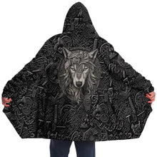 Load image into Gallery viewer, Viking Wolf Hooded Cloak - Urban Celt