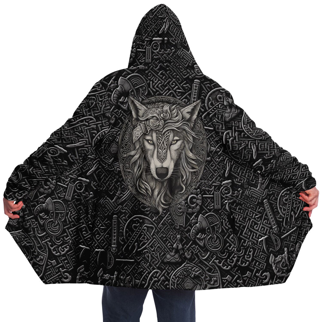 Viking Wolf Hooded Cloak