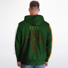 Load image into Gallery viewer, 1916 Easter Rising Black Fleece Lined Ziphoodie