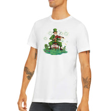 Load image into Gallery viewer, St Patrick Playing Fiddle T-shirt - Urban Celt