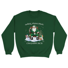 Load image into Gallery viewer, Tiocfaidh ár lá Christmas Greeting Sweatshirt - Urban Celt