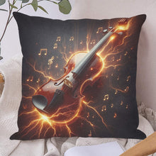 Load image into Gallery viewer, Neon Fiddle Art Pillowcase 18"x18" - Urban Celt