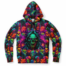 Load image into Gallery viewer, Trippy Cyberpunk Skulls Hoodie - Urban Celt