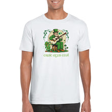 Load image into Gallery viewer, St Patrick Playing Guitar T-shirt - Urban Celt