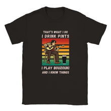 Load image into Gallery viewer, Bouzouki and Pints T-shirt - Urban Celt