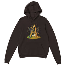 Load image into Gallery viewer, Giraffe Playing the Harp Hoodie - Urban Celt