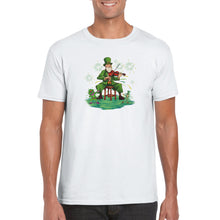 Load image into Gallery viewer, St Patrick Playing Fiddle T-shirt - Urban Celt