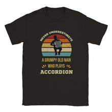 Load image into Gallery viewer, Grump Old Man Accordion T-shirt - Urban Celt