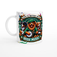 Load image into Gallery viewer, Life is Better with Irish Music 11oz Mug - Urban Celt