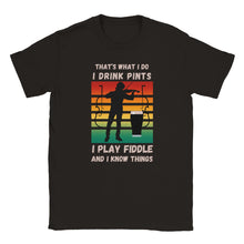 Load image into Gallery viewer, Fiddle and Pints Crewneck T-shirt - Urban Celt