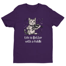 Load image into Gallery viewer, Life is Better with a Fiddle T-shirt - Urban Celt