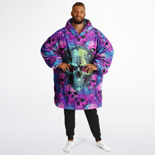 Load image into Gallery viewer, Cyber Punk Skulls 2 in 1 Reversible Snug Hoodie - Urban Celt