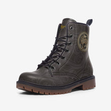Load image into Gallery viewer, Celtic Wolf Vegan Leather Combat Boots - Urban Celt