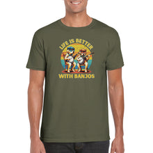 Load image into Gallery viewer, Life is Better with Banjos T-shirt - Urban Celt