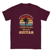 Load image into Gallery viewer, Grumpy Old Man Guitar T-shirt - Urban Celt