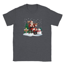 Load image into Gallery viewer, Santa Playing Fiddle T-shirt - Urban Celt