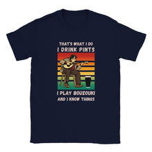 Load image into Gallery viewer, Bouzouki and Pints T-shirt - Urban Celt