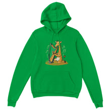 Load image into Gallery viewer, Giraffe Playing the Harp Hoodie - Urban Celt