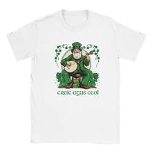 Load image into Gallery viewer, St Patrick Playing the Banjo T-shirt - Urban Celt