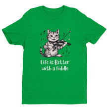 Load image into Gallery viewer, Life is Better with a Fiddle T-shirt - Urban Celt