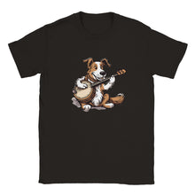 Load image into Gallery viewer, Happy Dog Playing Banjo T-shirt - Urban Celt