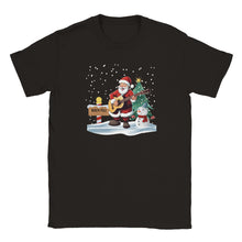Load image into Gallery viewer, Santa Playing Guitar Unisex T-shirt - Urban Celt