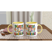 Load image into Gallery viewer, Páistí Le Gaeilge 11oz Ceramic Mug - Urban Celt