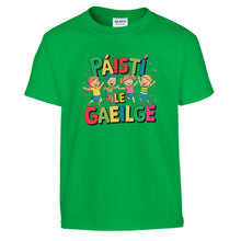 Load image into Gallery viewer, Páistí Le Gaeilge Kids Size T-shirt - Urban Celt