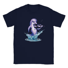 Load image into Gallery viewer, Dolphin Playing The Fiddle Unisex T-shirt - Urban Celt