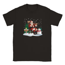 Load image into Gallery viewer, Santa Playing Fiddle T-shirt - Urban Celt