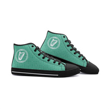 Load image into Gallery viewer, Celtic Irish Harp High Top Canvas Shoes - Urban Celt