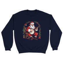 Load image into Gallery viewer, Santa Playing Banjo Sweatshirt - Urban Celt