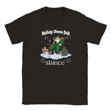 Load image into Gallery viewer, Sláinte Irish Merry Christmas T-shirt - Urban Celt
