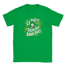 Load image into Gallery viewer, Happy St Patrick's Day As Gaeilge T-shirt - Urban Celt
