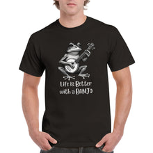Load image into Gallery viewer, Life is Better with a Banjo T-shirt - Urban Celt