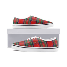 Load image into Gallery viewer, Red Green Blue Tartan Plaid Loafer Sneakers - Urban Celt