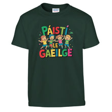 Load image into Gallery viewer, Páistí Le Gaeilge Kids Size T-shirt - Urban Celt