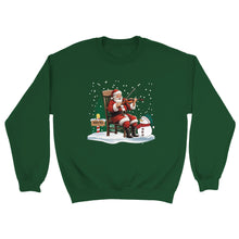 Load image into Gallery viewer, Santa Playing Fiddle Unisex Sweatshirt - Urban Celt