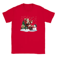 Load image into Gallery viewer, Santa Playing Fiddle T-shirt - Urban Celt