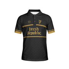Load image into Gallery viewer, Irish Republic Black-Gold Edition Polo Shirt